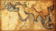 © NpicArt - Antique Map Depicting Asia and Surrounding Regions