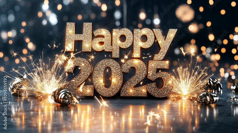 Papyrus Glückwunschkarte „Fantastic Year To Come“ – Mit Folie & Edelsteinen, 17,8x17,8 Cm