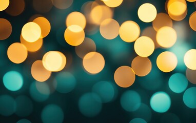 Poster - A vibrant background of colorful bokeh lights for creative projects.