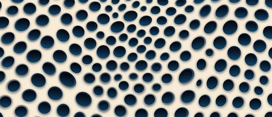 Poster - Abstract background featuring a pattern of varying dotted circles in black and white.