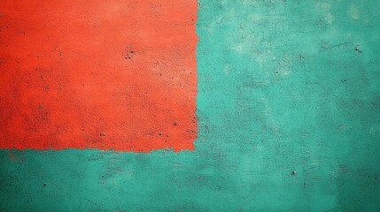 Poster - Abstract background featuring vibrant red and teal colors with a textured finish.