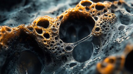 Poster - macro photography captures the intricate and captivating textures patterns and forms found in the na