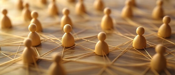 Poster - Conceptual depicting a streamlined organizational approach to leveraging resource technology  Featuring structured teams coordinated processes and an interconnected system designed for efficiency