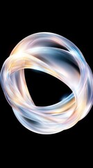 Poster - Spiral Construction of Oval Elements Creating a Mesmerizing Metallic Pattern
