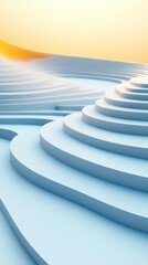 Poster - Interactive Three Dimensional Transformation of Colors in a Serene Environment at Sunset