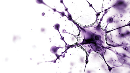 Abstract purple netting with intersecting lines creates dynamic visual