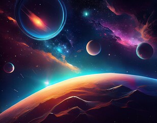 Wall Mural - space background