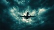 © dominic - Stormy Skies Airplane Flight Landing Dark Clouds Travel Danger