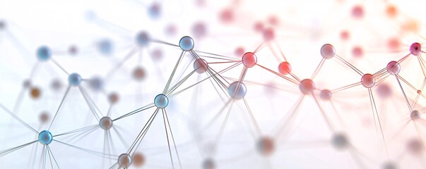 Aufkleber - Network connections expanding in technological advancement, creating complex structures