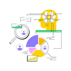 Poster - AI-Analyzed Competitor Analysis abstract concept vector illustration.
