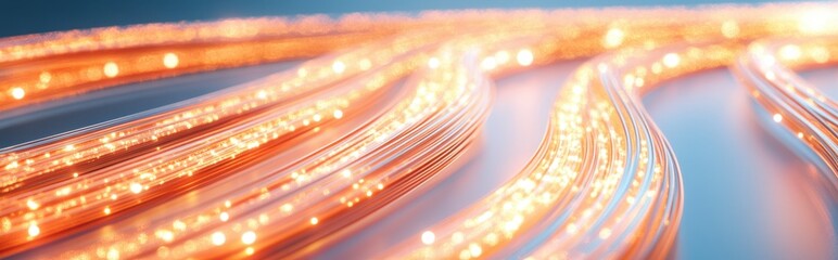 Poster - Streaming Pulses of Light From Glowing Data Cables Convey the Heartbeat of Digital Communication