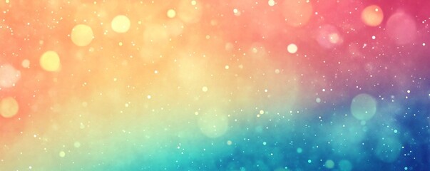 Poster - Colorful bokeh lights creating a dreamy and festive atmosphere