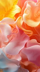 Poster - Colorful abstract background with wavy shapes, creating a stunning visual effect