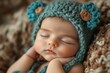 © Lens Realm - newborn baby with soft blur effect, Generative AI