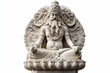 © Murda - Ornate marble statue, serene deity, meditative pose.