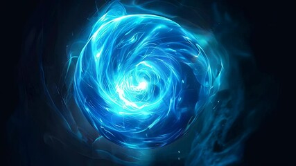 Poster - Exploring the Ethereal Depths of Abstract Mana Energy in a Mystical Realm