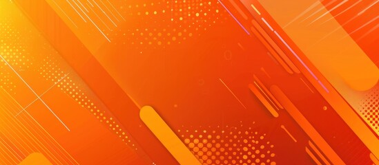 Abstract Orange Geometric Background