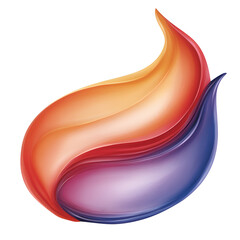 Aufkleber - Abstract design featuring flowing colors and smooth gradients creating a dynamic visual effect