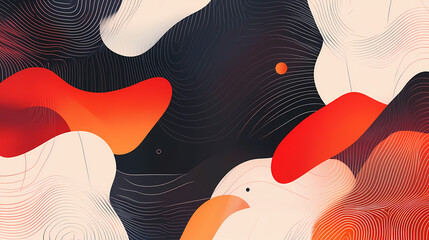 Wall Mural - abstract fluid background pattern in colorful shape design. modern retro design style for poster, fl