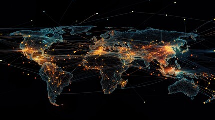 Poster - Global Network: A World Connected by Data