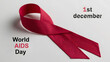 © Haani Pasha - Image of a red ribbon to create awareness for HIV AIDS and its prevention