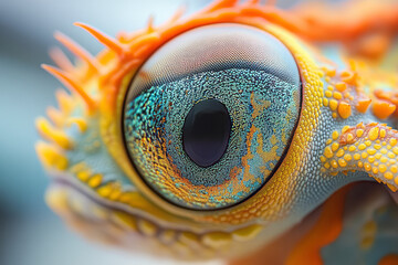 Fototapete - close up of a eyed lizard