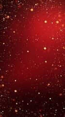 Aufkleber - Golden and white particles falling on red background