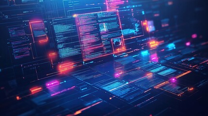 Poster - Cyber Space: A Digital Matrix of Code and Data