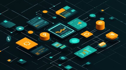 Poster - Digital Network System:  Interconnected Data and Technology