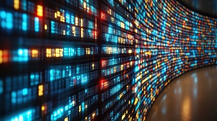 Poster - Immersive Data Visualization: A Digital Landscape of Illuminated Codes