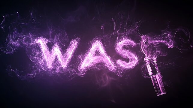 Stylish vaping logo featuring bold text effect and unique font type image
