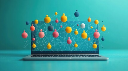 Poster - Global Network Connectivity:  A Visual Representation of Interconnectedness Through Modern Technology