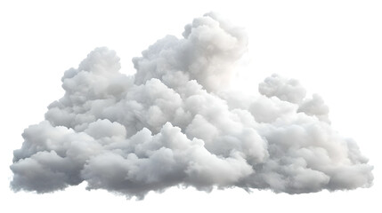 Wall Mural - cloudscape: dark fluffy voluminous rain cloud on transparent background