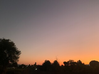 Wall Mural - beautiful of sunset in the morning.