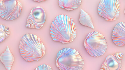 Canvas Print - shells pearl shine