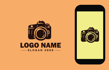 Photography Equipment icon Camera gear Photo gear Photographic equipment flat logo sign symbol editable vector