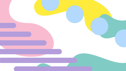 Poster - A vibrant abstract design featuring colorful shapes and lines, creating a playful and dynamic visual experience.