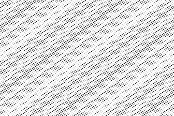 Halftone diagonal liner background. Monochrome halftone pattern. Abstract geometric dots background. Design for presentation banner, poster, flyer, business card.