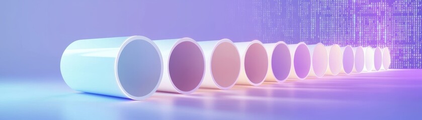 Poster - streamlined devops pipeline creation digital workspace infographic clean environment innovative view