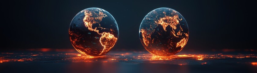 Poster - Visualizing dynamic climate data with quantum ai models global perspectives on environmental changes