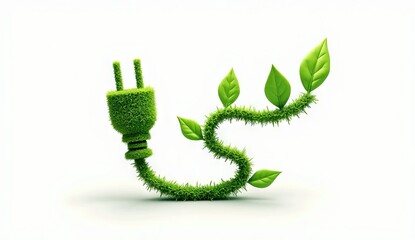 3d green energy illustration alternative energy concept clean energy production methods renewable en
