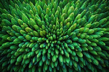 Poster - Lush Green Abstract Floral Texture Background