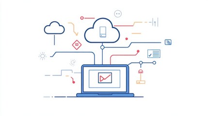 Poster - Cloud Technology and Data Security Concept Design