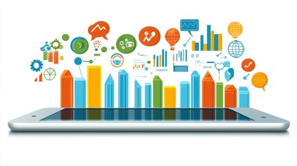 Poster - Modern Technology and Data Visualization Concepts