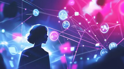 Poster - Digital Connections and Technology Impact Visualization