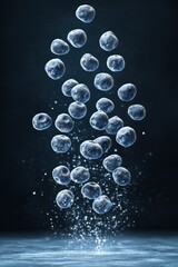 Poster - Bubbles rising in water, creating a dynamic underwater scene.