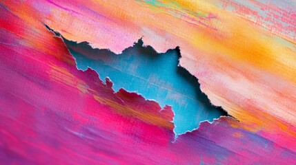 Poster - Vibrant abstract art creation indoor studio artwork colorful environment close-up view artistic expression for modern decor