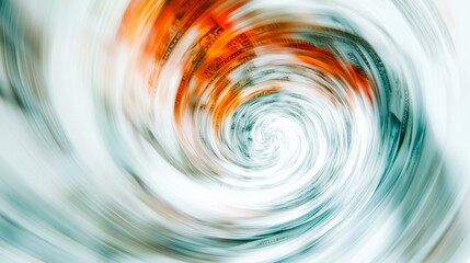 Poster - Dynamic swirling patterns of abstract art indoor space digital art contemporary style close-up perspective visual exploration
