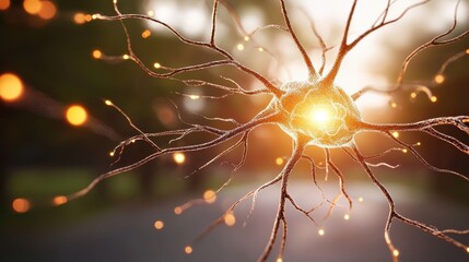 Poster - a highly detailed anatomical illustration of a human brain, showcasing its complex structure and int