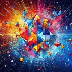 Poster - colors show mathematical relationships